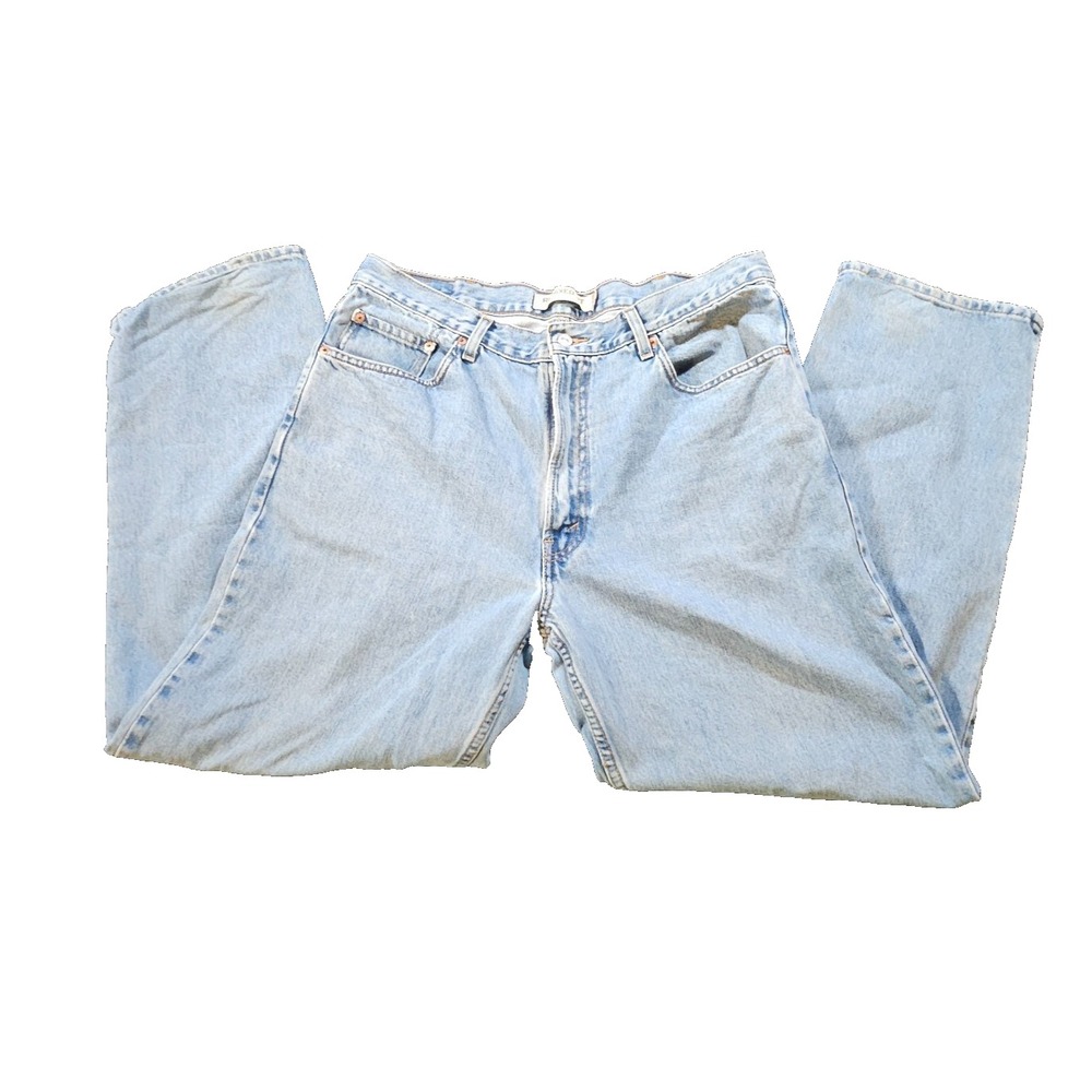 Levis 550 Relaxed Fit Mens Jeans 38x30 Light Wash Denim Straight Leg 00550-4891